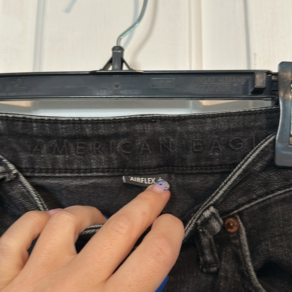 American Eagle Black Athletic Skinny Jeans 30x32 Men’s - Picture 4 of 6